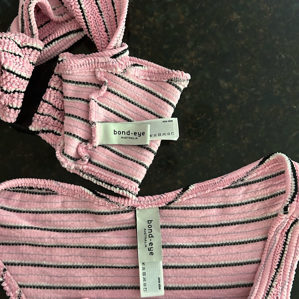 Bond Eye pink pastel stripe SET - Picture 5 of 9